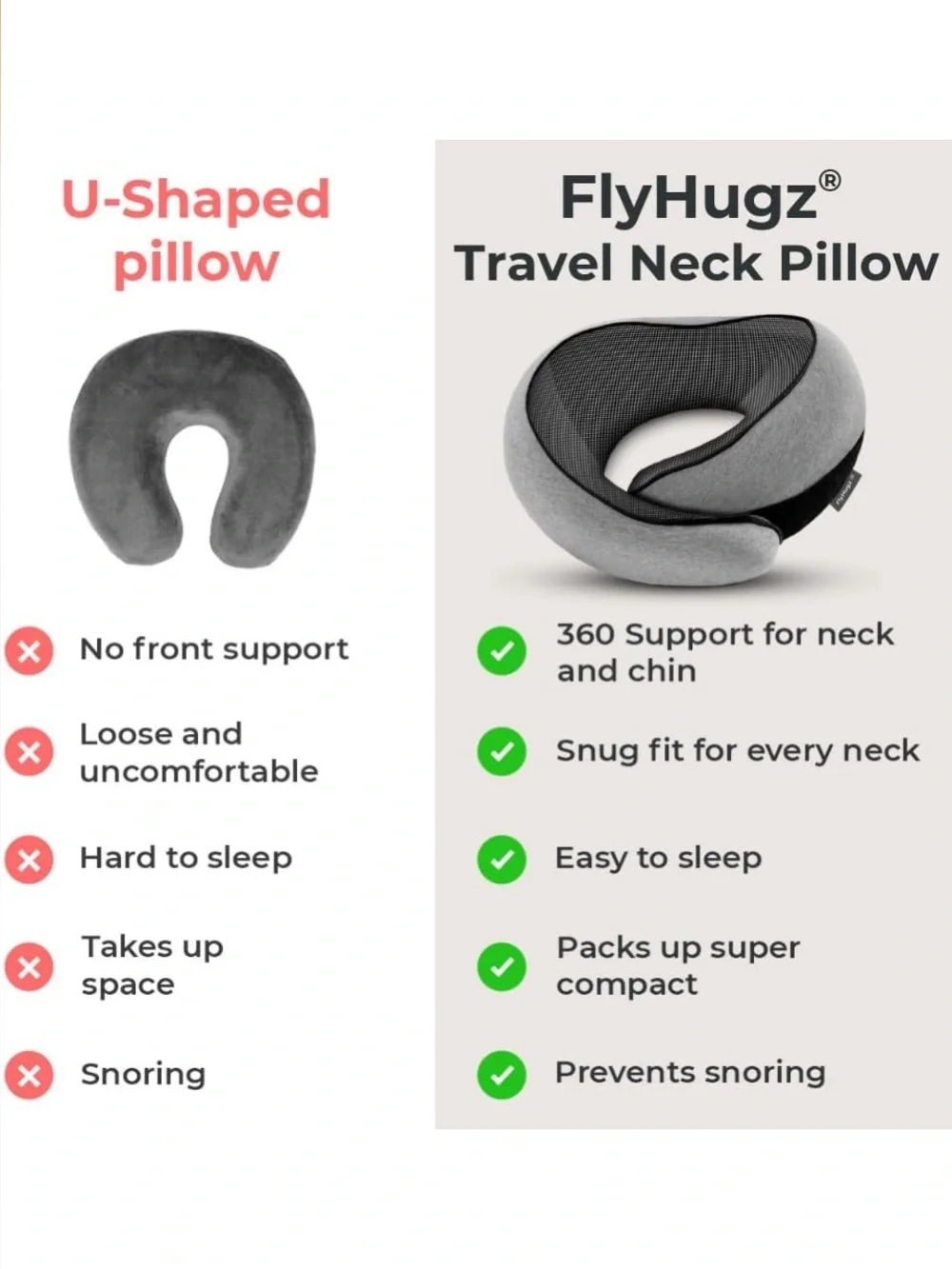 Neck Travel Pillow Memory Foam Neck Pillow